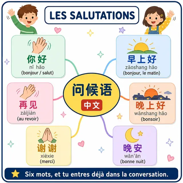 Carte mentale : Salutations